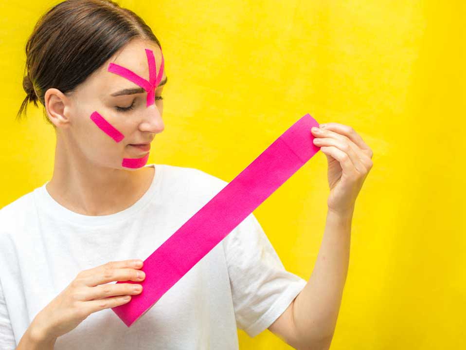 Jak wykonać kinesiotaping na zmarszczki w domu?